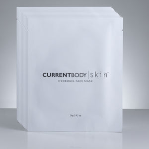 CurrentBody Skin LED Light Therapy Mask & CurrentBody HydroGel Masks (10 Pack) Bundle