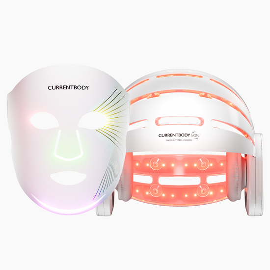 CurrentBody Skin LED 光療生髮帽 & LED 紅光光療面膜儀：第三代