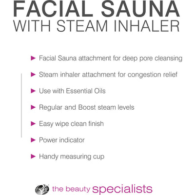 Rio Beauty Facial Sauna & Steamer with Steam Inhaler