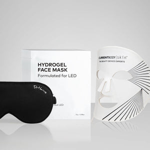CurrentBody Skin LED 光療面膜儀 + 水凝膠面膜（10 片）+ Dr Harris 抗皺安睡眼罩